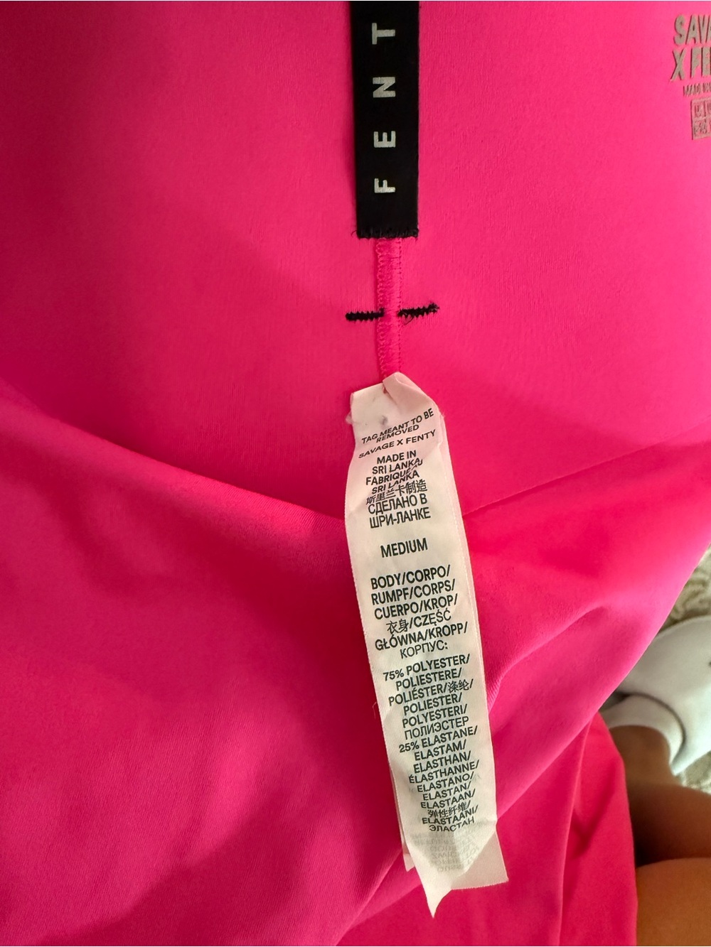 Savage X Fenty Neon Pink High-Waist Leggings - Picture 5 of 5